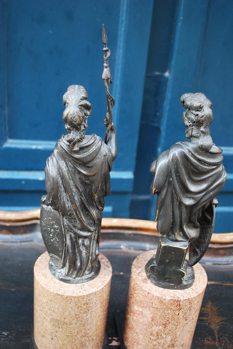 Pair Of Bronze Statues Representing Mars And Venus, Italy XVIII-photo-4