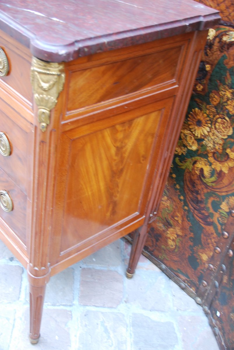 Commode En Acajou D époque Louis XVI Estampillée De Ohneberg -photo-2