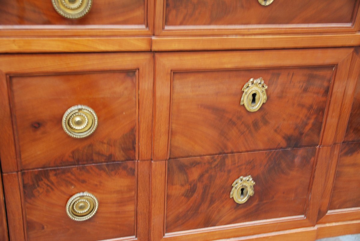 Commode En Acajou D époque Louis XVI Estampillée De Ohneberg -photo-5