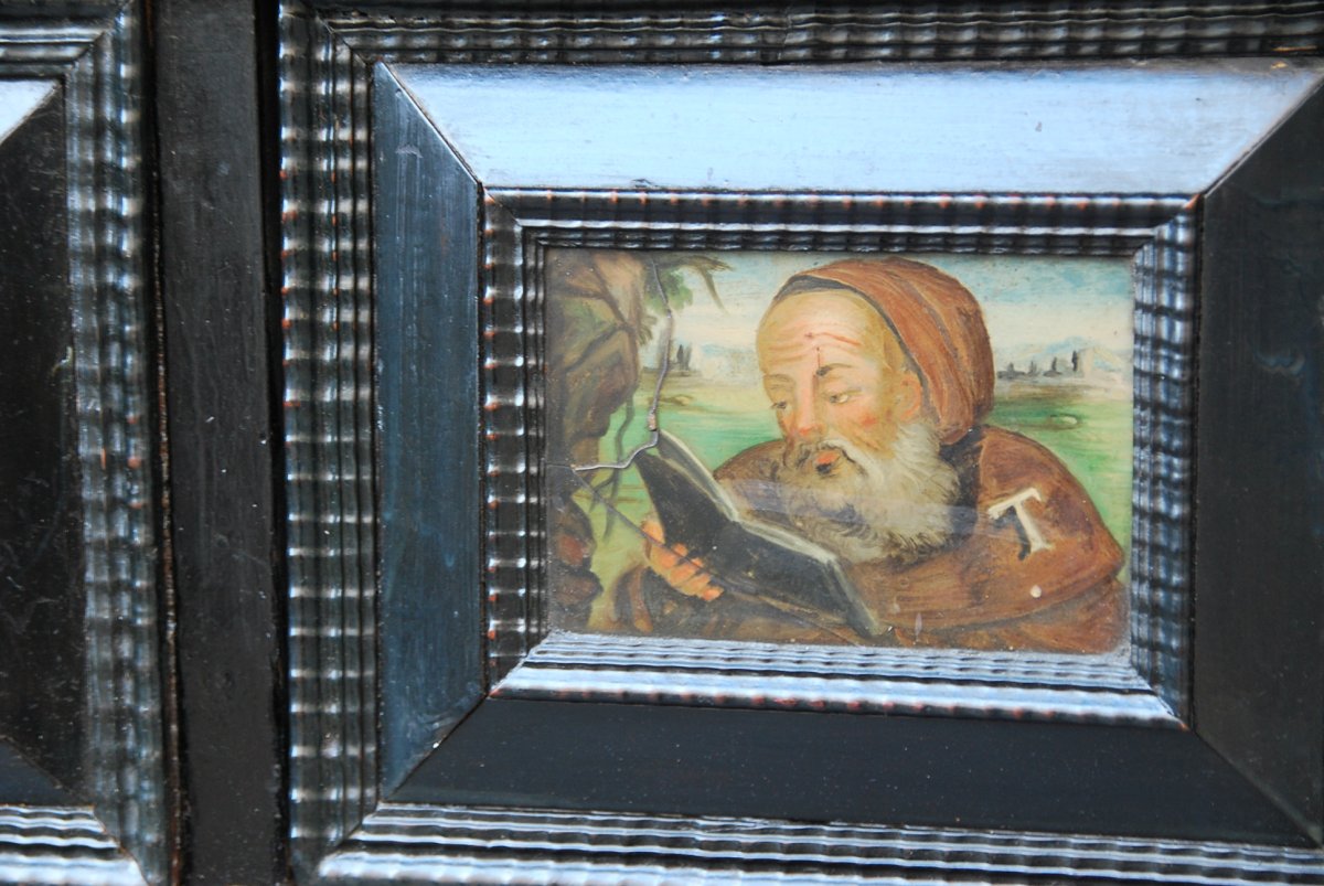 Cabinet With Glass Plates églomisé, Spain XVII-photo-7