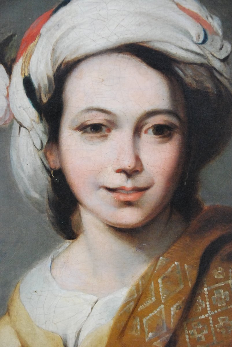 Portrait D A Young Woman In Turban XIX D After Murillo-photo-3