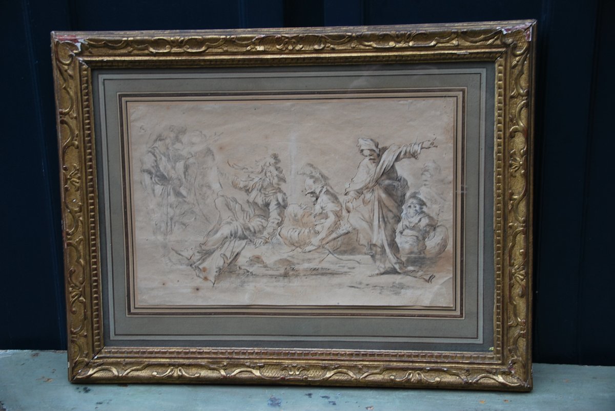 Drawing XVII, Meeting Of Characters From After Salvator Rosa-photo-7