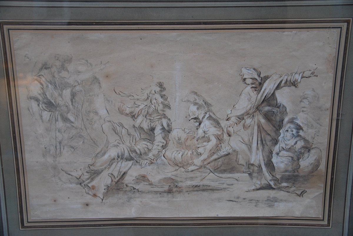Drawing XVII, Meeting Of Characters From After Salvator Rosa