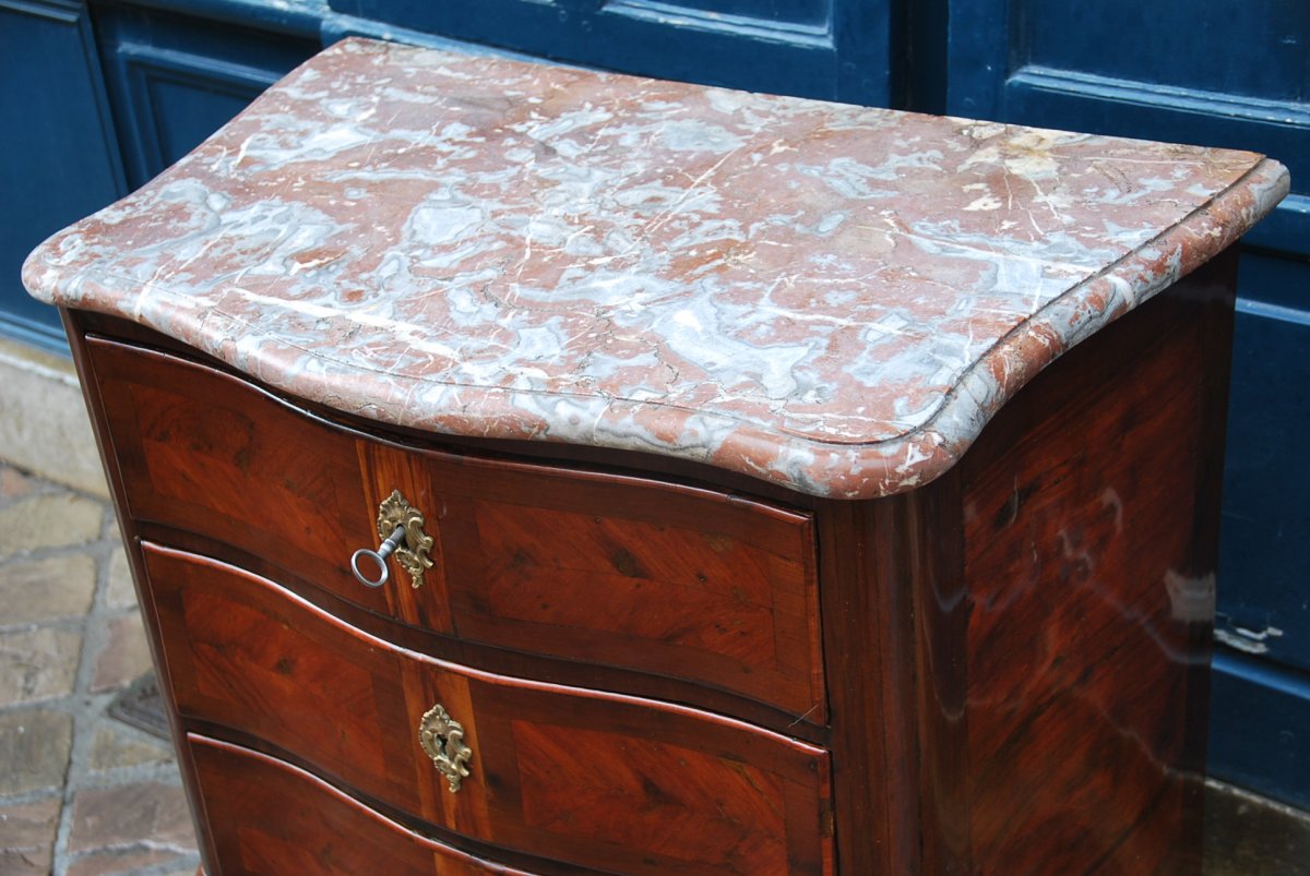 Petite Commode Estampillée D époque Louis XV-photo-2