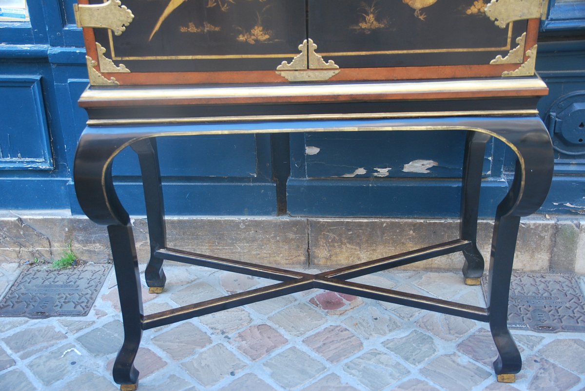 Rare Cabinet In Japanese Lacquer XIX-photo-7