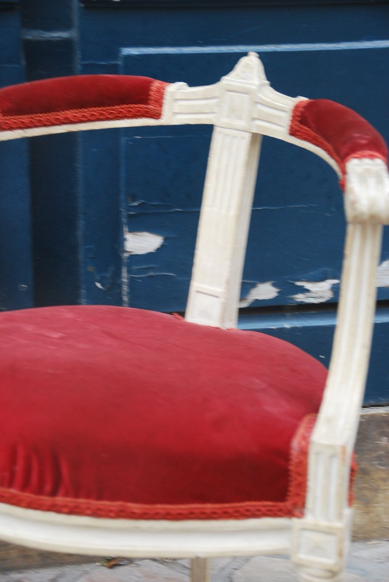 Charming Small Armchair D Child D Louis XVI XVIII-photo-2