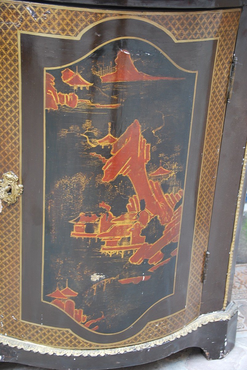 Paire Of XVIII French Encoignures-photo-4