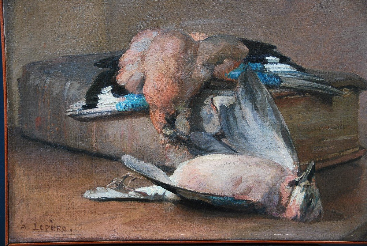 Still Life With Feathered Game Signed By Auguste Lepère
