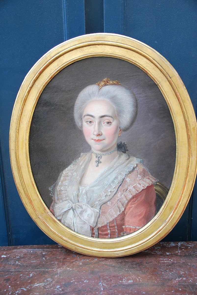 Portrait D époque Louis XVI , Jeune Provencale