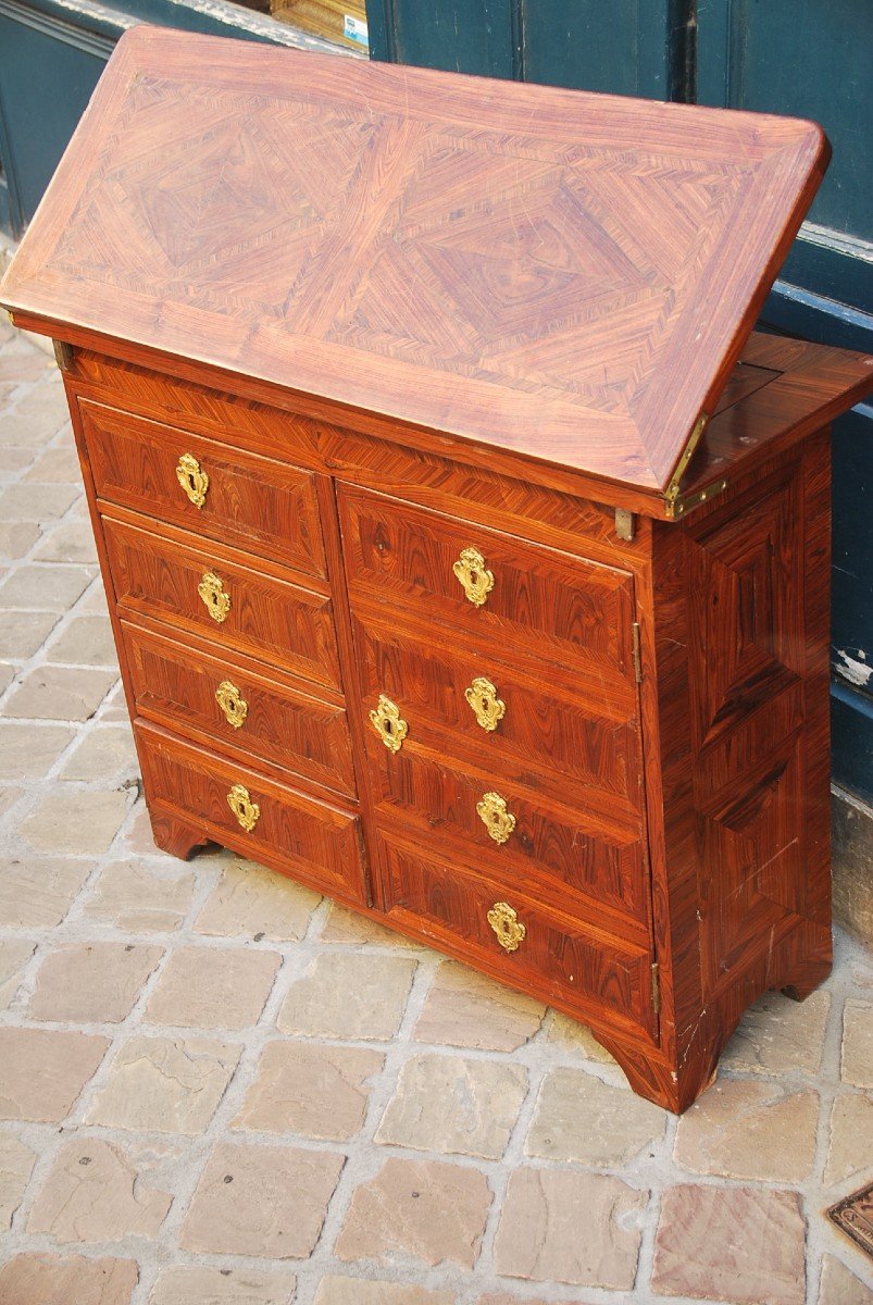 Louis XIV Violet Wood Changer Cabinet-photo-1