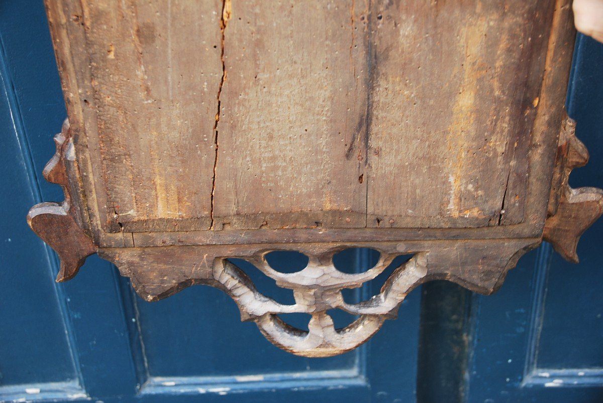 Small Mirror In Veneer And Golden Wood XVIII England-photo-6