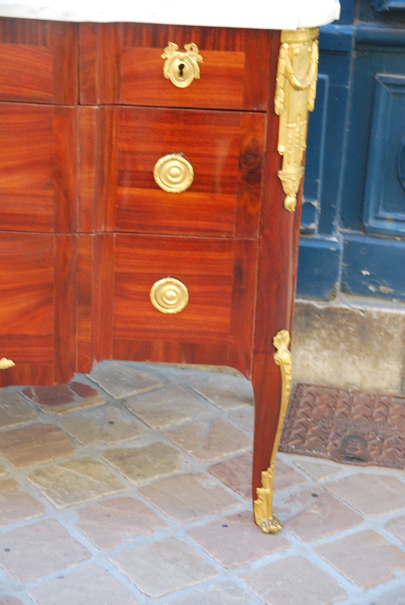 Commode In Satin Veneer Stamped From Hericourt-photo-6