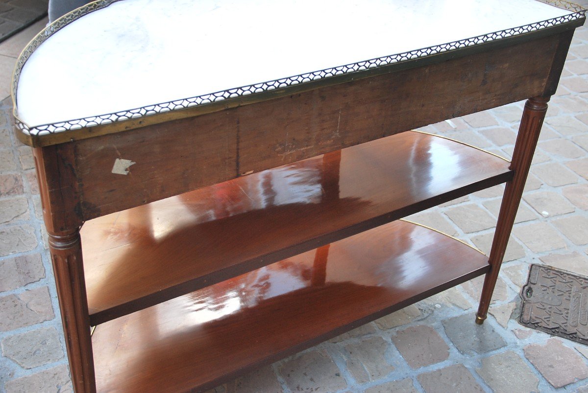 Elegant Console D Louis XVI Period Stamped By N. Petit-photo-4