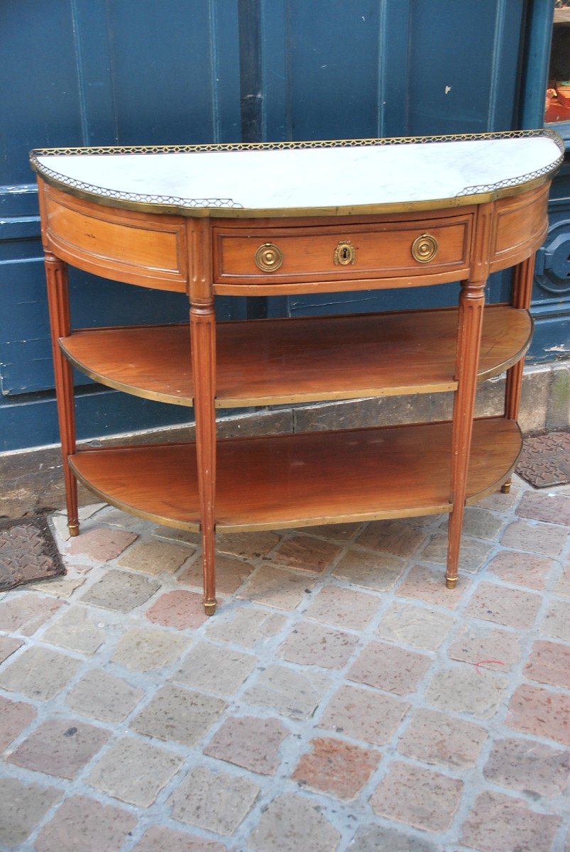 Elegant Console D Louis XVI Period Stamped By N. Petit