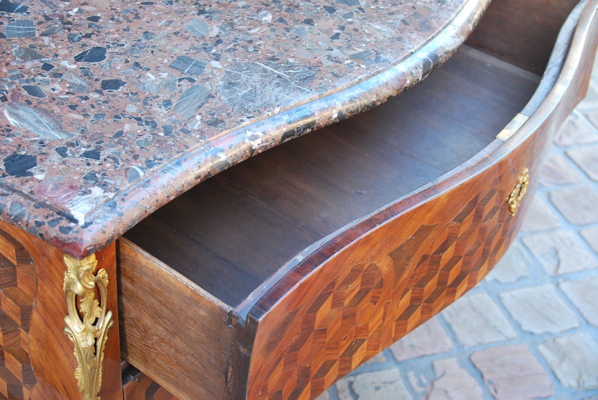 Louis XV Commode D Stamped De Boudin-photo-4