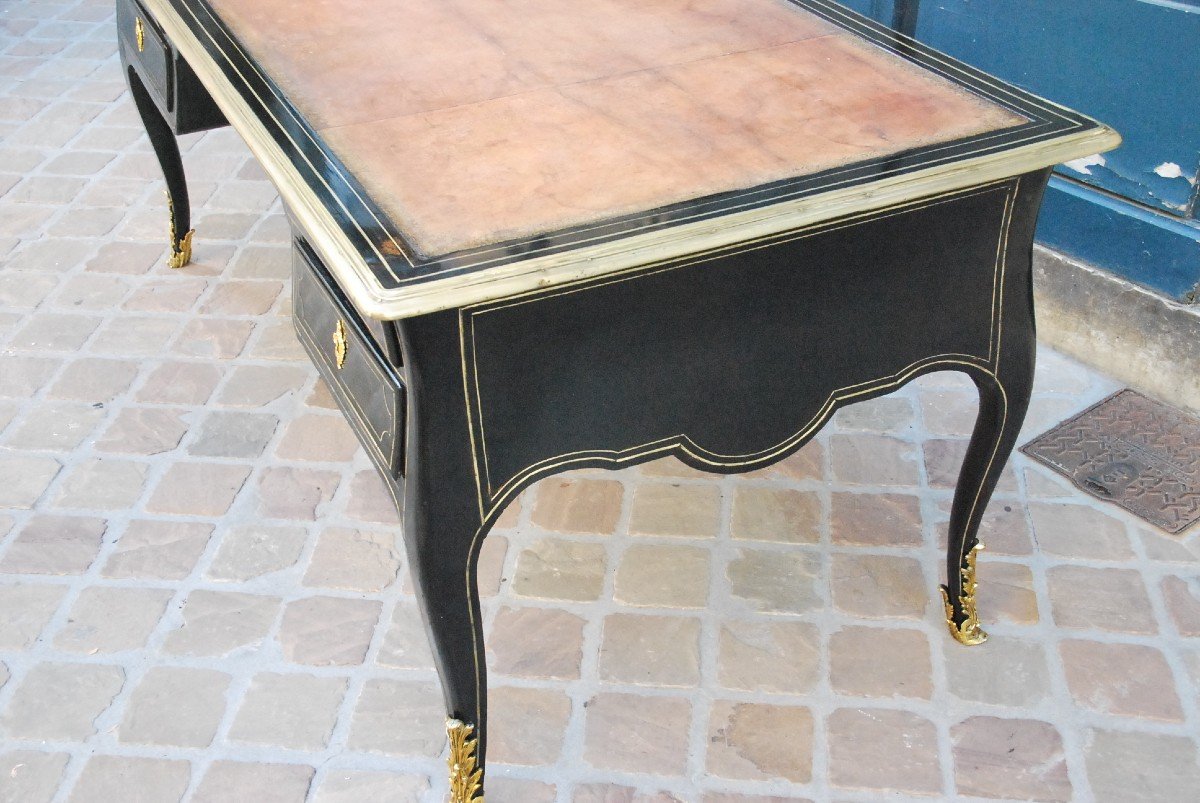 Louis XV Period Ebony Veneer Desk-photo-2