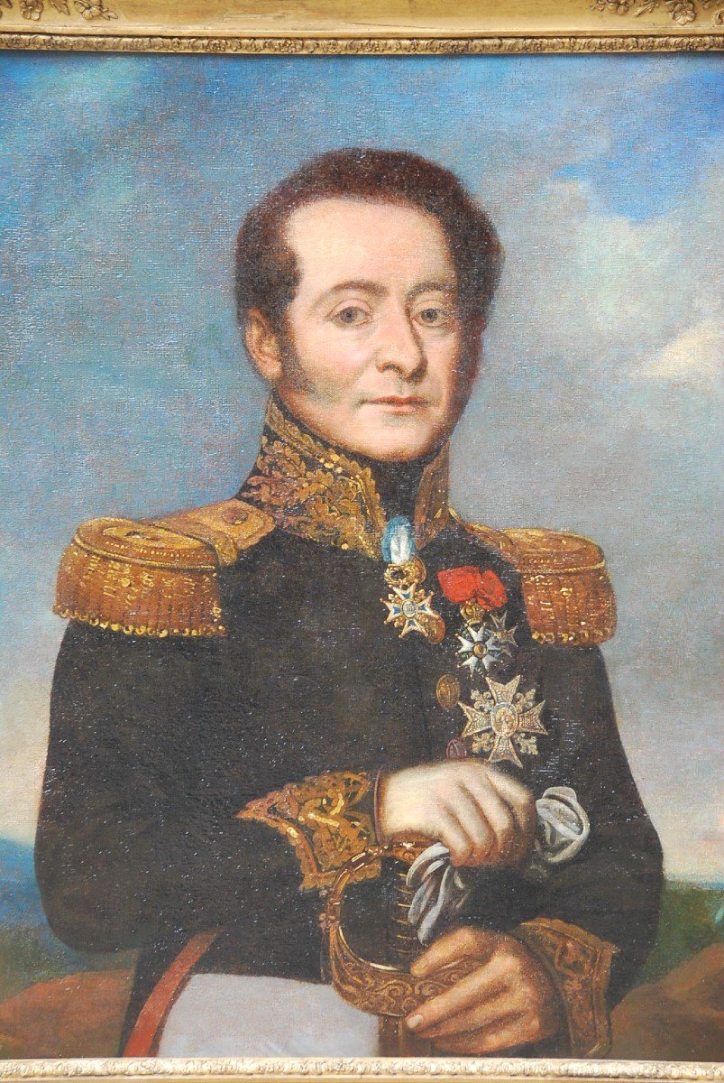 Portrait De L Amiral Mathieu  Gouverneur De La Martinique