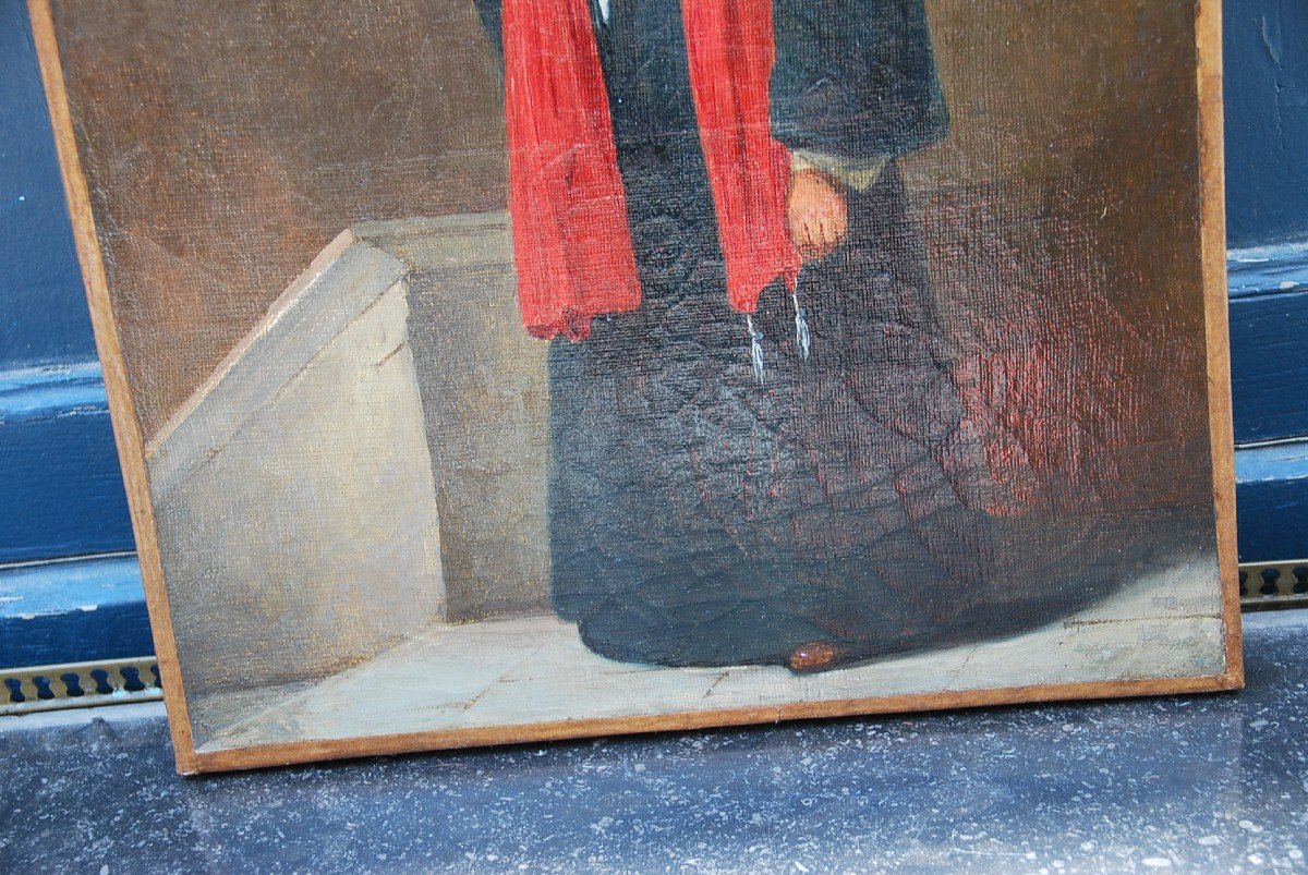 Oil On Canvas Man In Turban XIX-photo-1