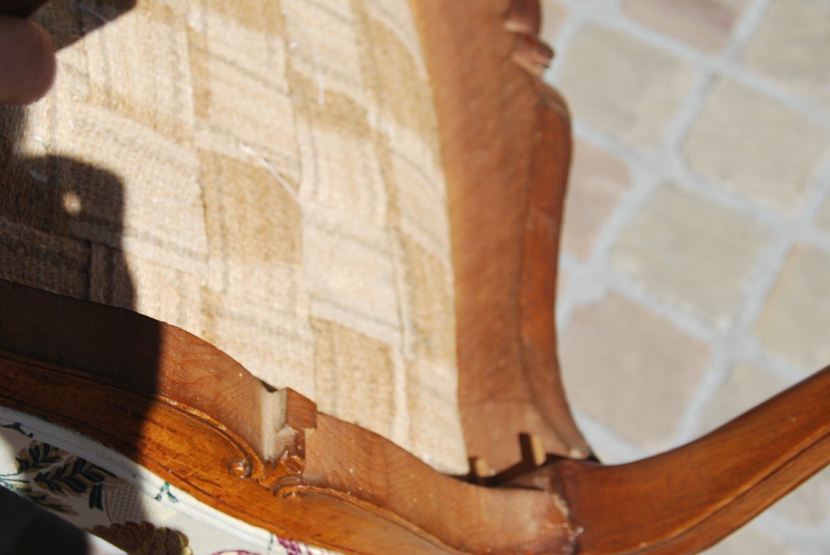 Suite Of Two Armchairs A La Reine And Two Armchairs D Louis XV Period-photo-8