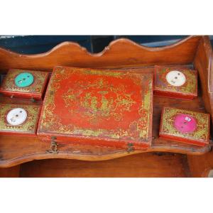 Quadrille Games Box, In Varnish Martin XVIII