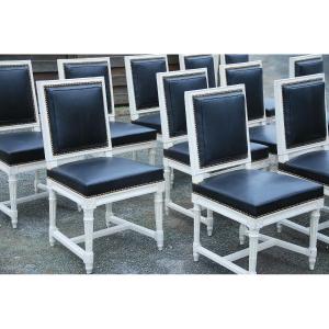 Rare Suite Of 12 Chairs; 6 Stamped By Jacob