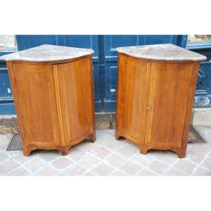 Pair Of Natural Wood Corners XVIII