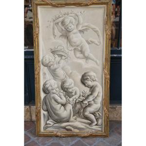 Grisaille XVIII  Jeux De Putti  Jacob de WIT