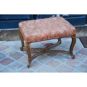 Regency Style Golden Wood Stool