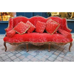 Beautiful Regence Period Sofa In Natural Wood Early 18th Century