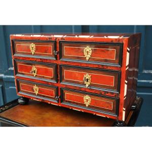 Cabinet Flandres  XVII écaille Rouge 