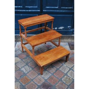 Library Stepladder In Natural Wood XIX