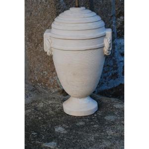 Plaster Vase Lamp Circa 1930