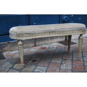 Italian Directoire Style Lacquered Bench