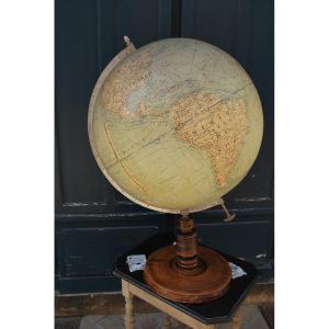 Exceptional And Large Terrestrial Globe From Maison Girard Et Barrere 