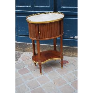 Louis XVI Period Drum Table In Mahogany 