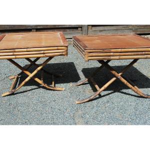Pair Of 19th Century Bamboo Coffee Tables