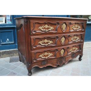 Louis XV Period Walnut Commode  