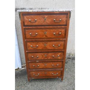 Late 18th Century Directoire Period Veneer Chest Of Drawers