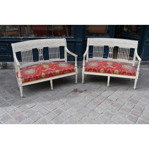 Pair Of Directoire Period Sofas 