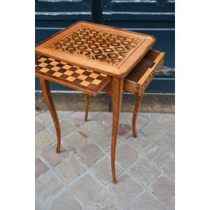 Charming Small Marquetry Side Table From The 18th Century