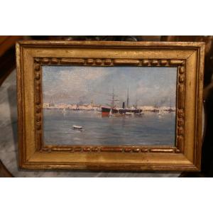 Havana, A Rare Depiction Of The Capital City Of Cuba, Oil On Cardboard