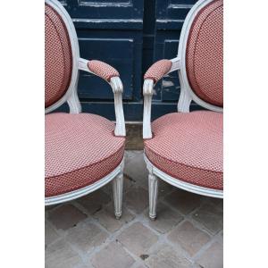 Paire de cabriolets Louis XVI , par Boulard   , XVIIII