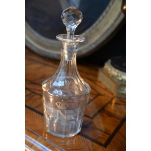 Petite carafe en cristal du service des Offices  l Empereur Napoléon III