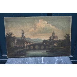 Italian School Of The Early 18th Century, View Of Florence