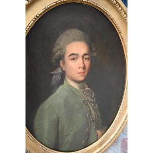Portrait d homme  de style Louis XVI