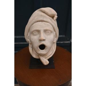Marble Fountain Mask, Italy, Naples, 18th Century