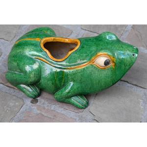 Frog In Planter , Earthenware China