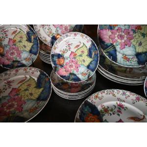 Vista Allegre , Porcelain Dinner Service Tobacco Leaf
