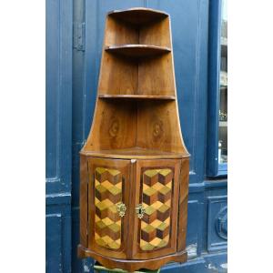 Etagère d angle à suspendre d époque Louis XVI  du XVIII