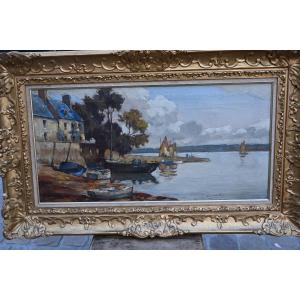 Paysage De Bretagne , Oil Signed By Fromentin